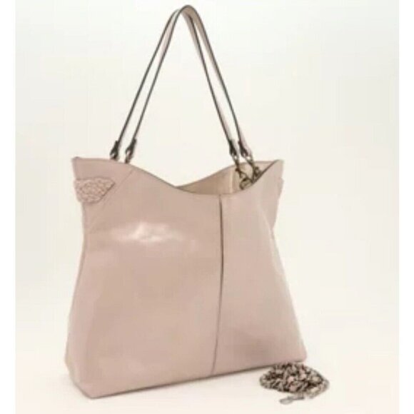 Patricia Nash Leather Brynne Shoulder Bag Stone